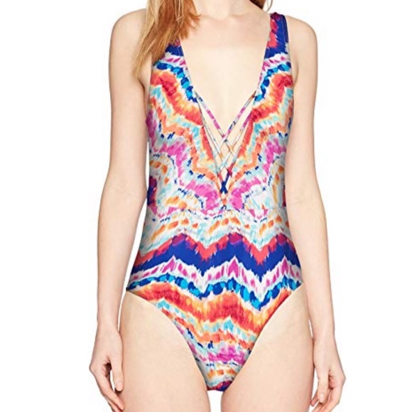🌼NWT HOBIE ONE PIECE SWIMSUIT SIZE MEDIUM - Picture 1 of 6